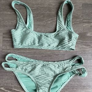 Mint colored boutique bathing suit